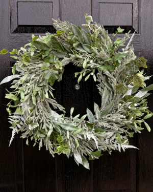 The Evergreen - Luxe Foliage Winter Wreath, Large