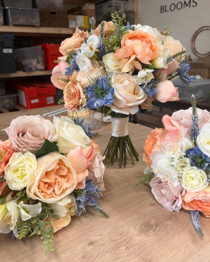 The Lucy - Peach and Blue Luxury Faux Wedding Range